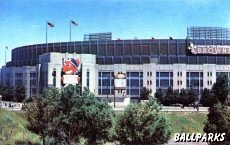 Exterior view of Cleveland Stadium