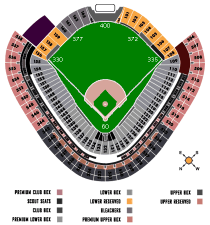 u s cellular field seating chart game information seating chart us cellular field
