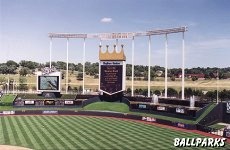 Scoreboards and fountains