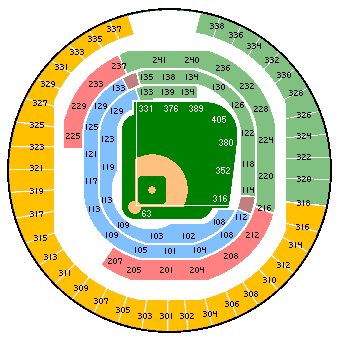 Kingdome seating diagram