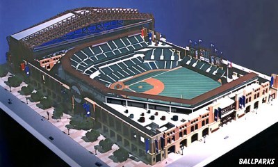 Model of 1997 proposal with roof open