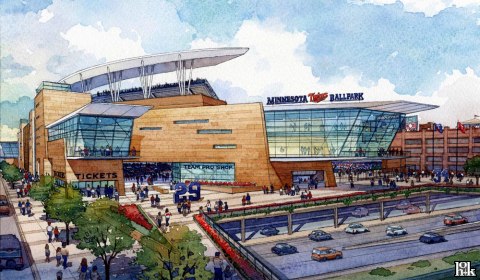 target field seating. Exterior of Target Field