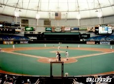 View from behind home plate