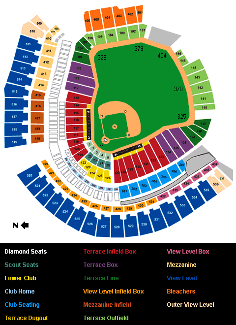 great american ball park seating chart game information ballpark seating charts