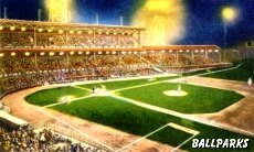 Crosley Field under the lights