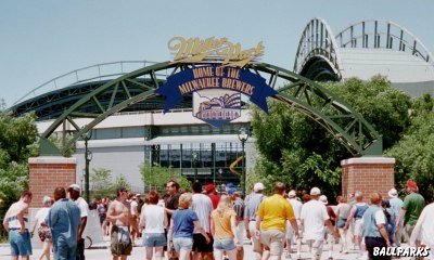 Most people enter from parking lots east of the ballpark