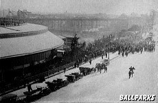Early picture of the Polo Grounds from Coogan's Bluff